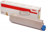 Toonerikassett Oki MC873, kollane v.