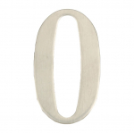 Uksenumber Haushalt SS-0, 6.2 cm x 3.5 cm, roostevaba teras, roostevaba teras