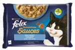 Kassi m&auml;rgtoit Felix Sensations Fish Selection, kalaliha, 0.085 kg x 4 tk