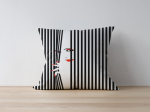 Dekoratiivpadjap&uuml;&uuml;r Mioli Decor 1058, valge/must, 43 cm x 43 cm