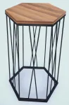 Kohvilaud Kalune Design Cetrus, must v./p&auml;hklipuu v., 40 cm x 35 cm x 62 cm