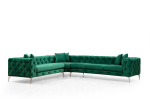 Nurgadiivan Hanah Home Como 569HLN1315, roheline v., parem, 310 x 270 cm x 73 cm