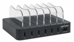 Dokkimisjaam Manhattan 6-Port USB Charging Station, must v.