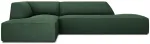 Nurgadiivan Micadoni Home Ruby Modular 4 Seats, roheline v., vasak, 273 x 180 cm x 69 cm