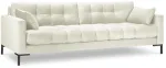 Diivan Micadoni Home Mamaia Velvet, hele pruun v., 177 x 92 cm x 75 cm