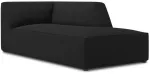 Diivan Micadoni Home Ruby Structured Fabric Chaise Longue, must v., parem, 181 x 93 cm x 69 cm