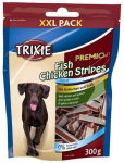 Koeramaius Trixie Premio Fish and Chicken Strips, kalaliha/kanaliha, 0.3 kg