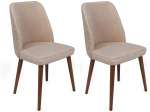 Toolide komplekt Kalune Design Tutku 346 V2 974NMB1693, matt, kreemjasvalge/p&auml;hklipuu v., 49 cm x 50 cm x 90 cm, 2 tk