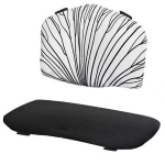 Beebi toitmistooli tarvik KinderKraft Cushion, valge v./must v.