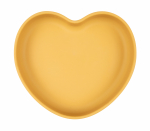 V&auml;ike taldrik Canpol Babies Silicone Plate Heart, 300 ml, 6+ kuud, silikoon, kollane