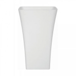 Vannitoa kraanikauss Besco ASSOS, kivimass, 52 cm x 41 cm x 85 cm, valge