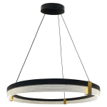 Valgusti rippuv Light Prestige Plum 1 LED CCT, 3000 - 6000 &deg;K x 32 W, kuldne v./must v., 80 x 80 cm