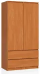 Riidekapp Akord S90, pruun v., 51 cm x 90 cm x 180 cm
