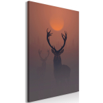 Reproduktsioon Artgeist Deers in the Fog HKNW0683-S, 20 cm x 30 cm