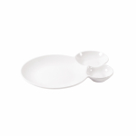 Serveerimistaldrik Domoletti, 23.4 cm x 16.5 cm x 2.5 cm, 16.5 cm, valge, portselan