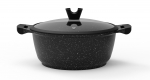 Pott Domoletti Black Marble, 28 cm, 6.1 l, must v.