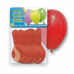 &Otilde;hupall ovaalsed Pastel Opaque, punane, 12 tk