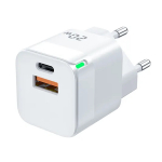 Reisilaadija Jellico C40, USB Type C/USB Type A, valge v., 20 W