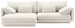Nurgadiivan Micadoni Torino Structured, kreemjasvalge, vasak, 250 x 170 cm x 83 cm