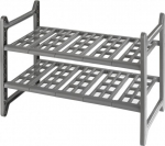 Riiul Wenko Flexi, 44 cm x 28 cm x 39 cm, alumiinium/plastik, hall v.