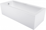 Vann, nurgaga Mexen Cubik, 140 cm x 70 cm x 40 cm, ristk&uuml;lik, valge