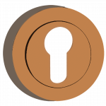 Ukse lukuaugu kate Kuchinox LO1_802A, vask v., 5 cm x 5 cm, &Oslash; 5 cm