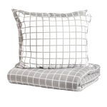 Voodipesukomplekt Homla Reyes Basic 730283, valge/hall, 200 x 220 cm