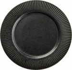 S&uuml;gav taldrik prae Verlo Plisse, &Oslash; 27 cm, must v.