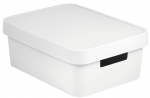Kaanega hoiukarp, esemete hoidmiseks Curver 229282, 11 l, valge v., 36 x 27 x 14 cm