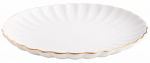 Taldrik magustoidu Homla Melida, &Oslash; 20 cm, kuldne v./valge v.
