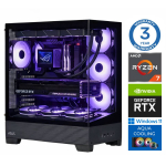 Statsionaarne arvuti Intop Ryzen 7 7700X, DDR5 32 GB, SSD+HDD 1 TB 2 TB, Nvidia GeForce RTX 5070 12 GB GDDR7, Windows 11 Pro