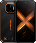 Mobiiltelefon Hammer Energy X2 5G, 128GB, must v./oranž v.