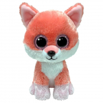 Pehme m&auml;nguasi Meteor Beanie Boos Cixen, valge v./oranž v., 15 cm