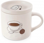 Kaanega kruus Orion, valge v., 0.420 l