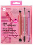 Meigipintslite komplekt Real Techniques Double Time Brush + Last Case, 4 tk