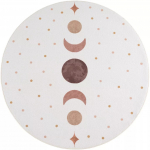Vaip sise Ayyildiz Coco Moon Phases, kreemjasvalge/oranž v./beež v., 120 cm x 120 cm