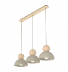 Valgusti lagi Emibig Kaki, E27, 3 x 15 W, beež v.