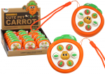 Elektrooniline m&auml;ng Lean Toys Whack A Mole Cute Pet Carrot, 9 cm, oranž v.
