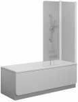 Du&scaron;isein Ravak CVS2 Right, 100 cm x 150 cm, l&auml;bipaistev v./valge matt v./karastatud