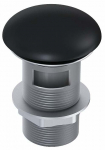 Vajutatav p&otilde;hjaklapp Elita 169455, click clack-funktsioon, 6.7 cm, 1 1/4", matt must v.
