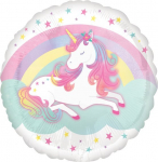 Fooliumist &otilde;hupall &uuml;mmargune Amscan Unicorn, mitmev&auml;rviline