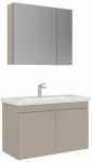 Vannitoa m&ouml;&ouml;bli komplekt Kalune Design Desna, liivakarva pruun v., 45 cm x 90 cm x 58 cm
