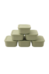 Toiduainekarbi komplekt Hermia BU0064, 0.28 l, 9.5 cm x 7.5 cm, roheline v., 6 tk