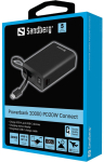 Akupank Sandberg Powerbank 20000 PD20W Connect, 20000 mAh, must v.