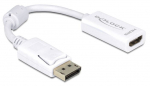 Adapter Delock Displayport to HDMI-I Display port male, Mini HDMI female, 0.2 m, valge v.