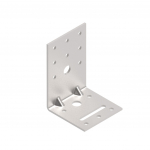 Kinnitusnurk Arras, 90 mm x 60 mm x 60 mm x 2.5 mm, tugevdatud, 50 tk