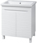 Vannitoakapp valamuga Sanservis, valge v., 38 cm x 46 cm x 80 cm