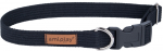 Kaelarihm koertele Amiplay Cotton, must, 280 - 400 mm x 15 mm, 28-40