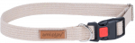 Kaelarihm koertele Amiplay Cotton with Lock, liivakarva pruun, 350 - 500 mm x 20 mm, 35-50