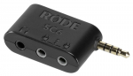 Adapter R&oslash;de SC6 Dual TRRS Input & Headphone Output, 5 cm